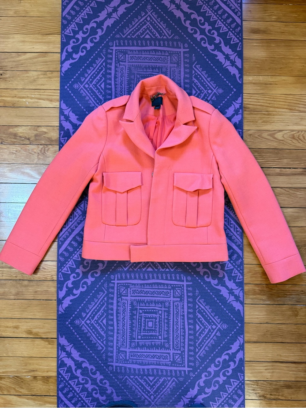ICONIC VINTAGE fall 2012 J Crew RUNWAY cropped 100% wool aviator flight jacket 4